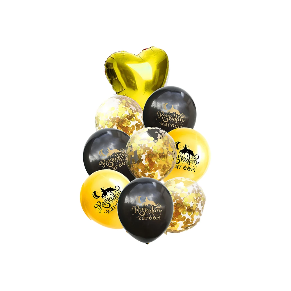 18 pcs Ramadan Balloons Set Latex Eid Decorative Non Toxic Reusable Confetti Foil Heart Aluminum Party Festival
18 pcs Ramadan Balloons Set Latex Eid Decorative Non Toxic Reusable Confetti Foil Heart Aluminum Party Festival