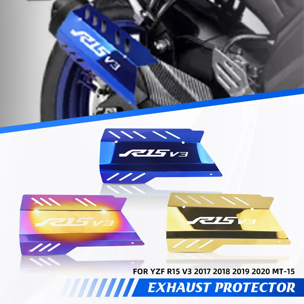 For Yamaha YZF R15 V3 2017 2018 2019 2020 MT-15 Motorcycle Exhaust Hood Muffler Tube Protective Cover Heat shield Protection
For Yamaha YZF R15 V3 2017 2018 2019 2020 MT-15 Motorcycle Exhaust Hood Muffler Tube Protective Cover Heat shield Protection