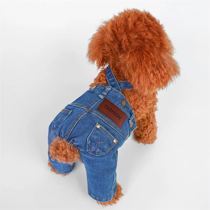 Spring New Dog Cowboy Jumpsuit Versatile Overalls Blue Pants Suitable For Small And Medium-Sized Teddy Jackets Pet Clothing
Spring New Dog Cowboy Jumpsuit Versatile Overalls Blue Pants Suitable For Small And Medium-Sized Teddy Jackets Pet Clothing
