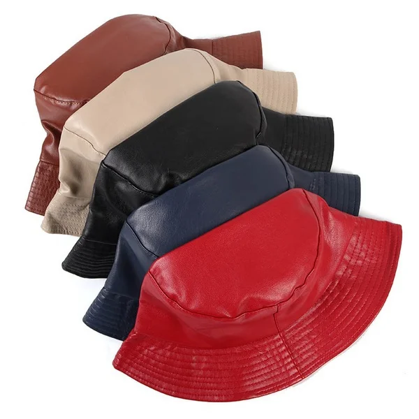 Fashion Unisex Summer Bucket Hat PU Leather Rain Hat Waterproof Fishermen Cap
Fashion Unisex Summer Bucket Hat PU Leather Rain Hat Waterproof Fishermen Cap