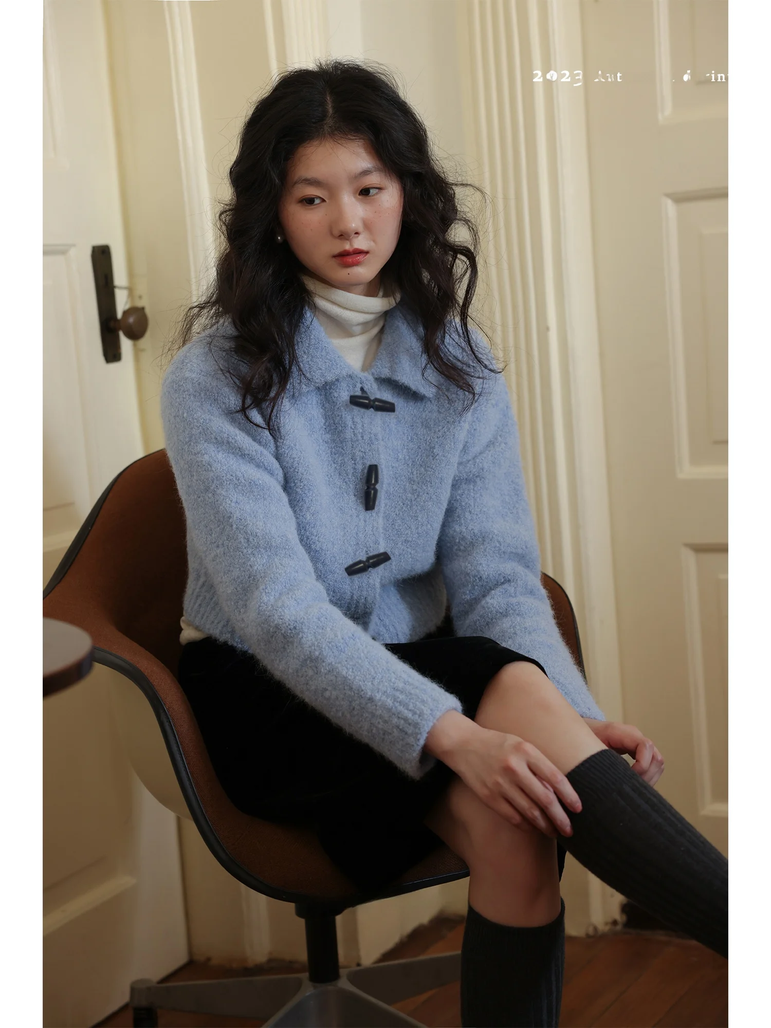 Nicepeople2024AW Ivory Coast Wool Knit Cardigan Textured Small Collar Buttoned Open-irt Straight Leg Artistic Commute Sle
Nicepeople2024AW Ivory Coast Wool Knit Cardigan Textured Small Collar Buttoned Open-irt Straight Leg Artistic Commute Sle