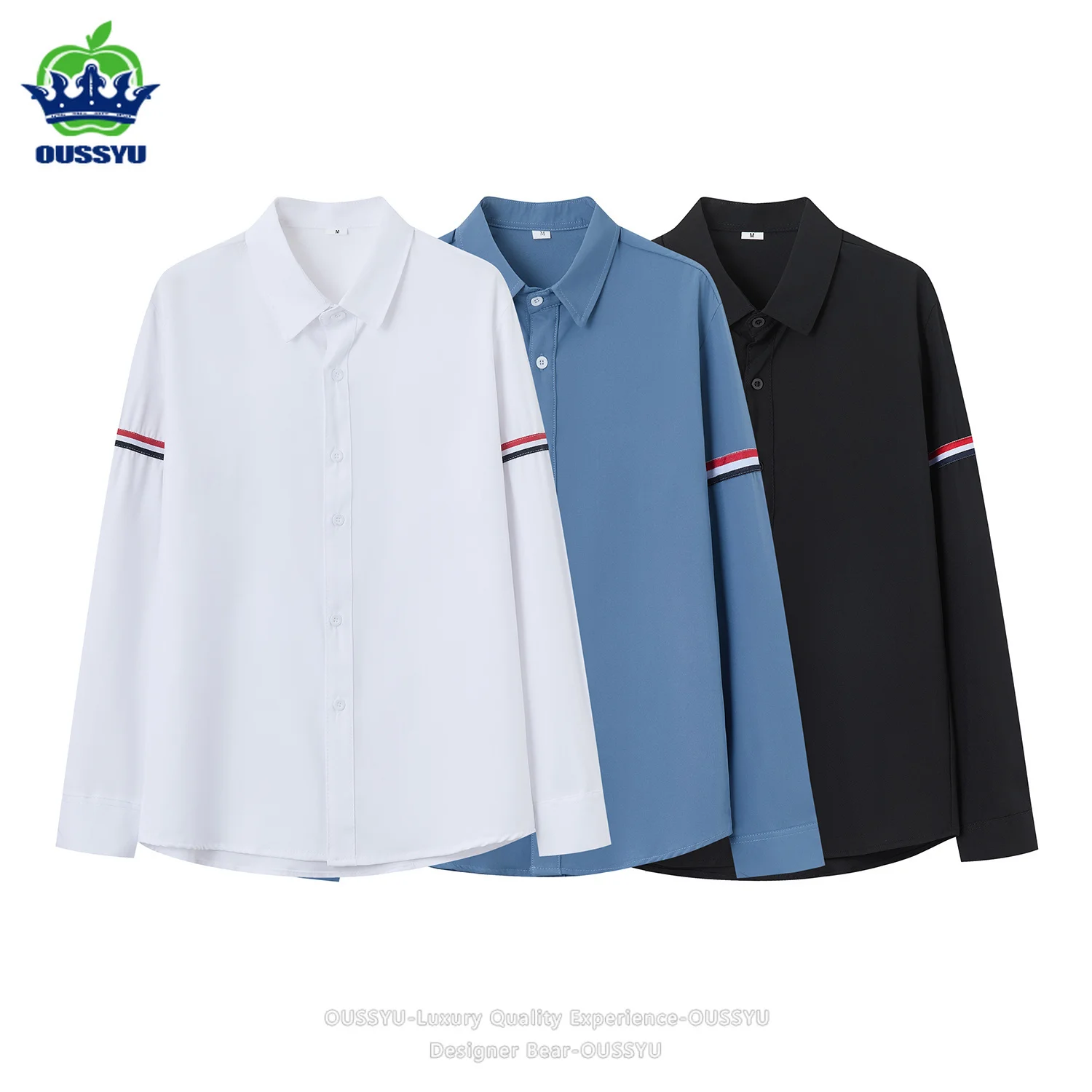 Spring Autumn Long Sleeve Shirt Collar Contrast Webbing Loose Fit Casual Top Streetwear Trendy Button Down Blouse European Style
Spring Autumn Long Sleeve Shirt Collar Contrast Webbing Loose Fit Casual Top Streetwear Trendy Button Down Blouse European Style