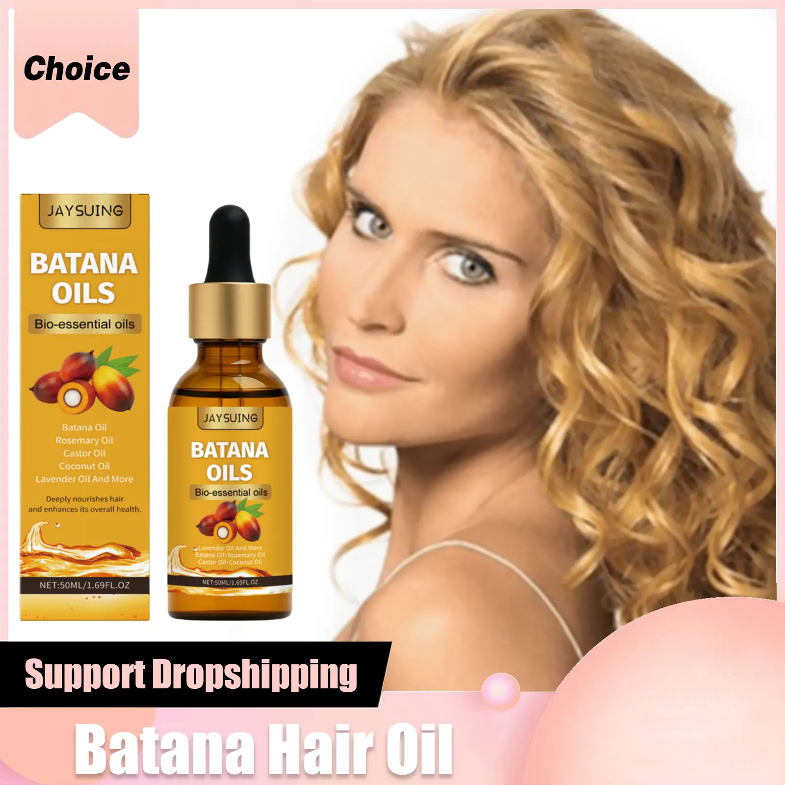Batana Hair Oil Organic Plant High Shine Oil for Frizz Control Split Ends Flyaways Nourish Strengthen Dense Hair Care Essence
Batana Hair Oil Organic Plant High Shine Oil for Frizz Control Split Ends Flyaways Nourish Strengthen Dense Hair Care Essence