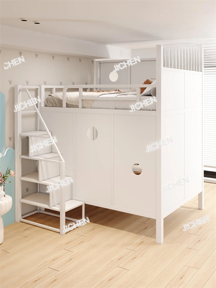 Loft bed Elevated bed Apartment Space saving Small apartment High and low bed Iron
Loft bed Elevated bed Apartment Space saving Small apartment High and low bed Iron
