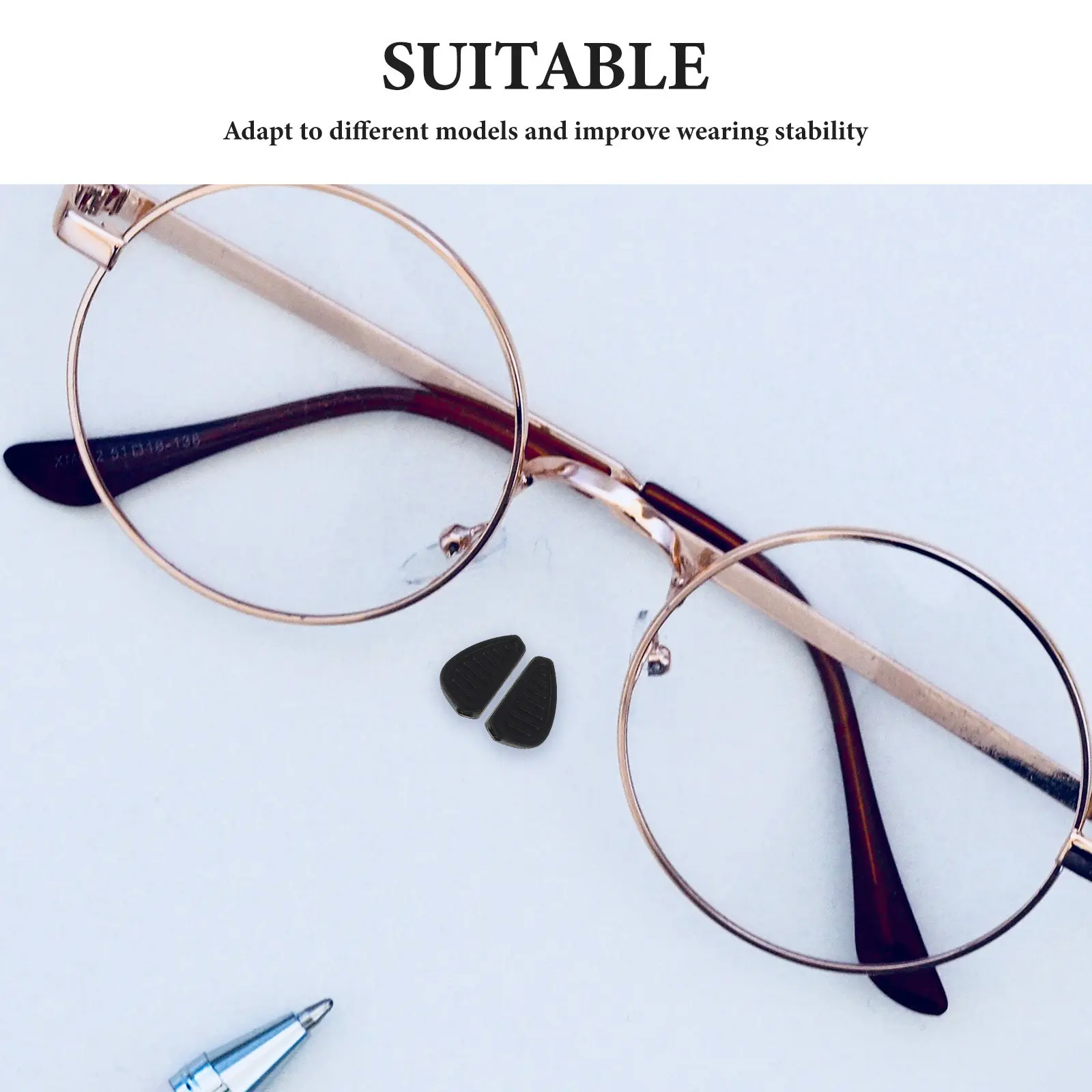 10 Pairs Anti-Slip Silicone Eyeglass Nose Pads Soft Silicone Nose Pads Push-in Nose Pads For Glasses Sunglasses Eyewear
10 Pairs Anti-Slip Silicone Eyeglass Nose Pads Soft Silicone Nose Pads Push-in Nose Pads For Glasses Sunglasses Eyewear