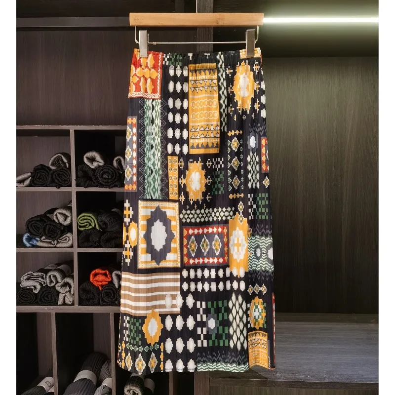 Miyake Retro Print Pleated Skirt for Women 2026 Summer New Jupe Loose Plus Size New Summer Versatile High Waist Mid-Length Skirt
Miyake Retro Print Pleated Skirt for Women 2026 Summer New Jupe Loose Plus Size New Summer Versatile High Waist Mid-Length Skirt