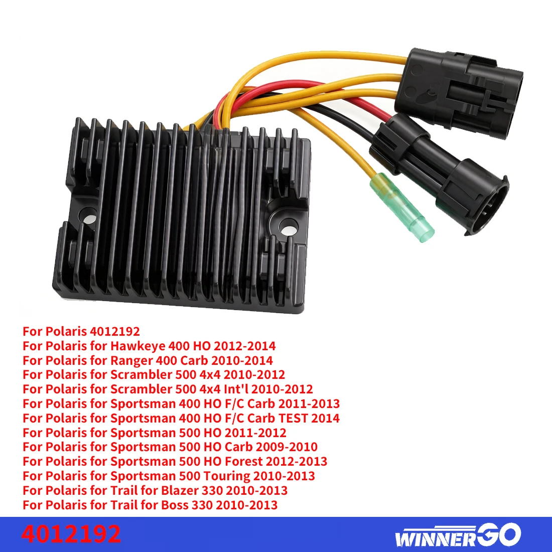 Voltage Rectifier for Polaris Regulator Ranger Sportsman Hawkeye 400 500 4X4 HO 2009 2010 2011 2012 2013 2014
Voltage Rectifier for Polaris Regulator Ranger Sportsman Hawkeye 400 500 4X4 HO 2009 2010 2011 2012 2013 2014