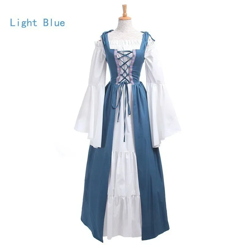Women's Medieval Renaissance 2-Piece Set Slim Maxi Dress Lace-Up Irregular Gown Robe Halloween Cosplay Costume Adult Vintage
Women's Medieval Renaissance 2-Piece Set Slim Maxi Dress Lace-Up Irregular Gown Robe Halloween Cosplay Costume Adult Vintage