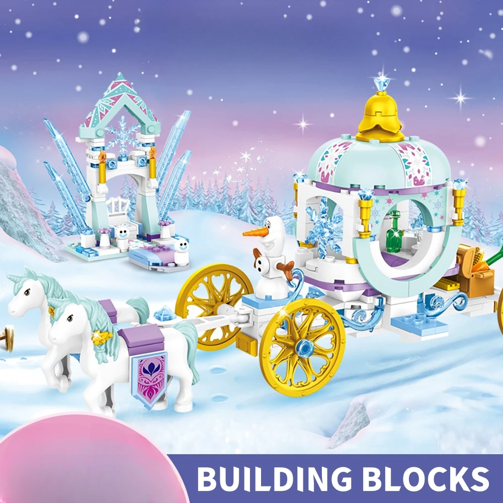 Creative Luxury Ice Castles Playground House Movies Winter Snow Horse Figures Building Blocks Set Toy For Girls Diy Gift
Creative Luxury Ice Castles Playground House Movies Winter Snow Horse Figures Building Blocks Set Toy For Girls Diy Gift