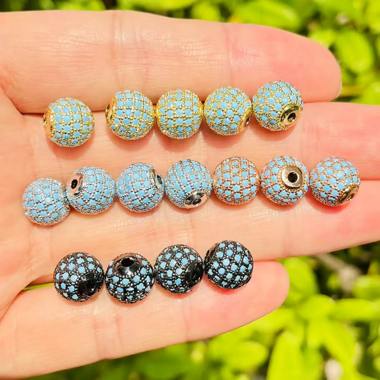 10pcs/lot 10mm Round Shape Bead Spacer Turquoise Pave Copper Balls for Handmade Jewelry Accessories
10pcs/lot 10mm Round Shape Bead Spacer Turquoise Pave Copper Balls for Handmade Jewelry Accessories