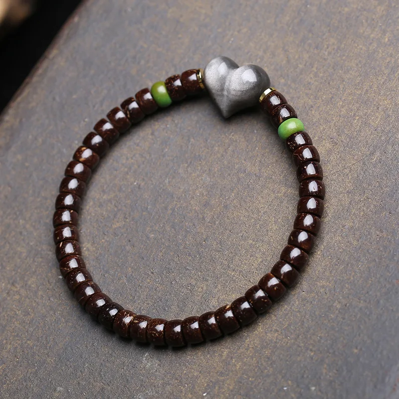 Natural Hainan Coconut Wood Bead Jewelry Handcrafted Single Circle Simple Retro Red Agate Enamel Tiger Tooth Bead Onyx
Natural Hainan Coconut Wood Bead Jewelry Handcrafted Single Circle Simple Retro Red Agate Enamel Tiger Tooth Bead Onyx