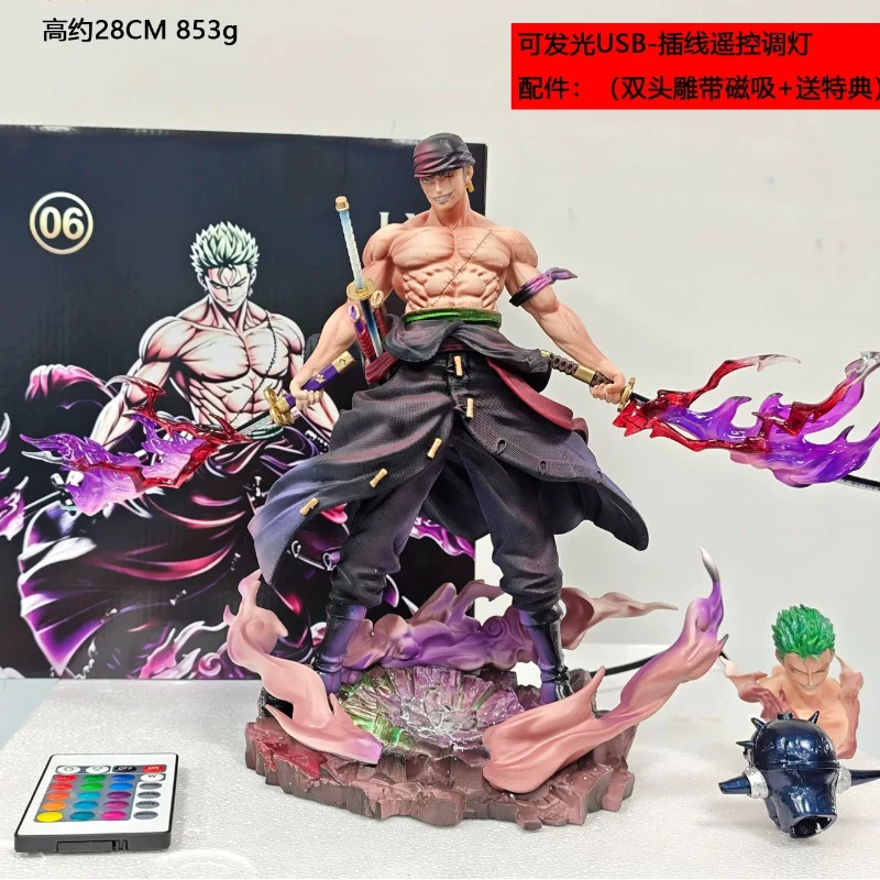Roronoa Zoro Anime Figure Purple Flame Black Gold Collectible Model Desktop Decoration Gift For Anime Adult Collectors
Roronoa Zoro Anime Figure Purple Flame Black Gold Collectible Model Desktop Decoration Gift For Anime Adult Collectors