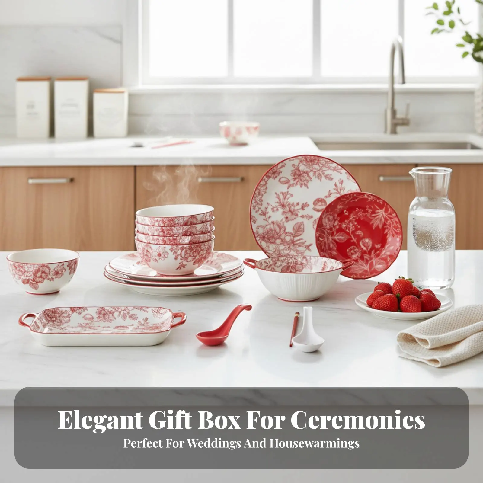 Porcelain Bowls and Plates, Floral Queen Design, Wedding Gift Tableware, Red Cream, Gift Box for Engagement, Housewarming
Porcelain Bowls and Plates, Floral Queen Design, Wedding Gift Tableware, Red Cream, Gift Box for Engagement, Housewarming