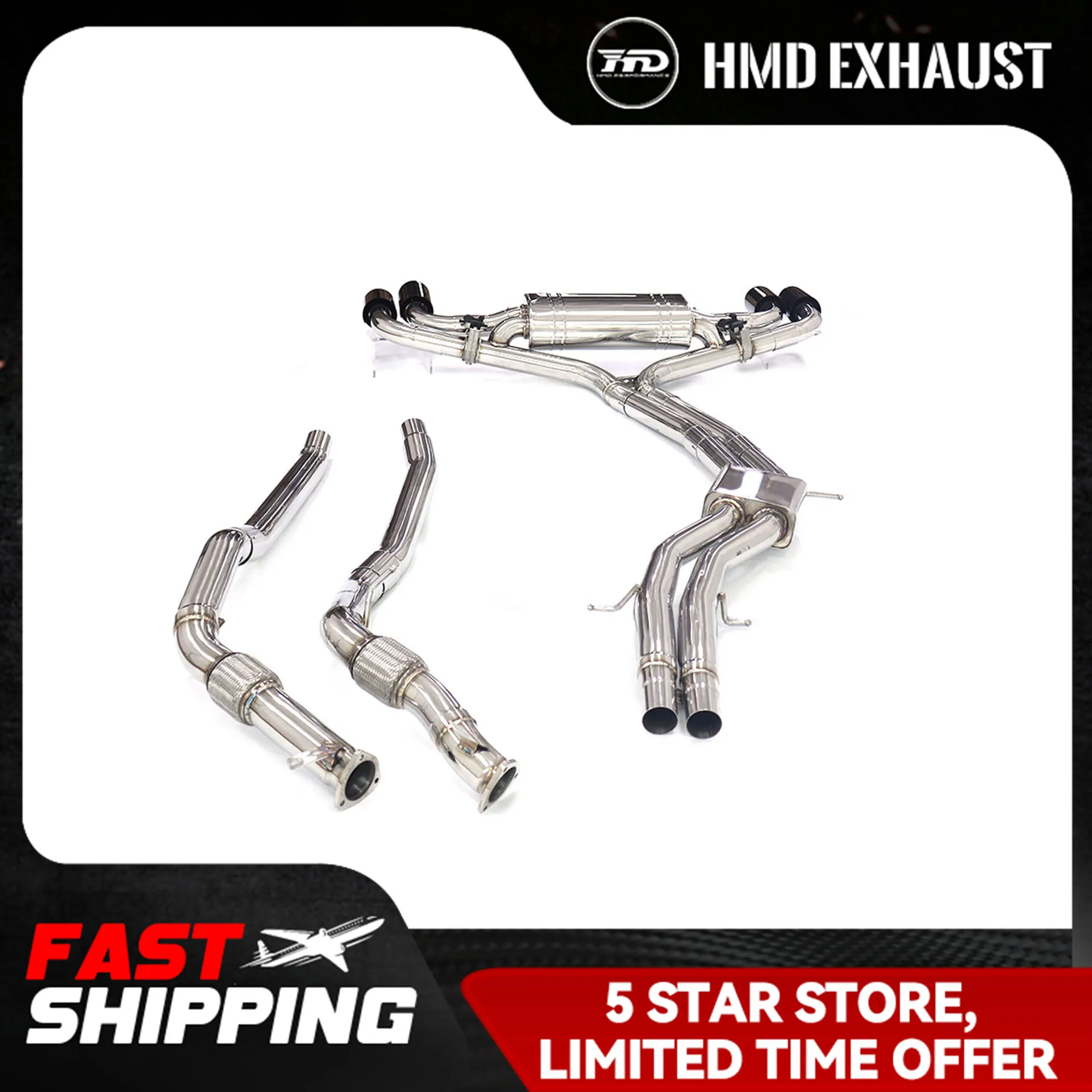 Catback For Porsche Cayenne Turbo 9Y0 4.0T Insulated Racing Pipe Electronic Valve HMD Stainless Steel Performance
Catback For Porsche Cayenne Turbo 9Y0 4.0T Insulated Racing Pipe Electronic Valve HMD Stainless Steel Performance