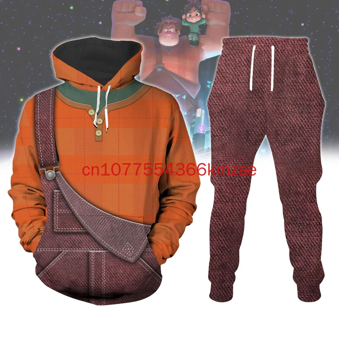 Ralph Wreck-It Costume 3D Hoodie Jogger Set 2025 Spring and summer New Sport Fashion Street Men's And Women's sweatpants Sportsw
Ralph Wreck-It Costume 3D Hoodie Jogger Set 2025 Spring and summer New Sport Fashion Street Men's And Women's sweatpants Sportsw