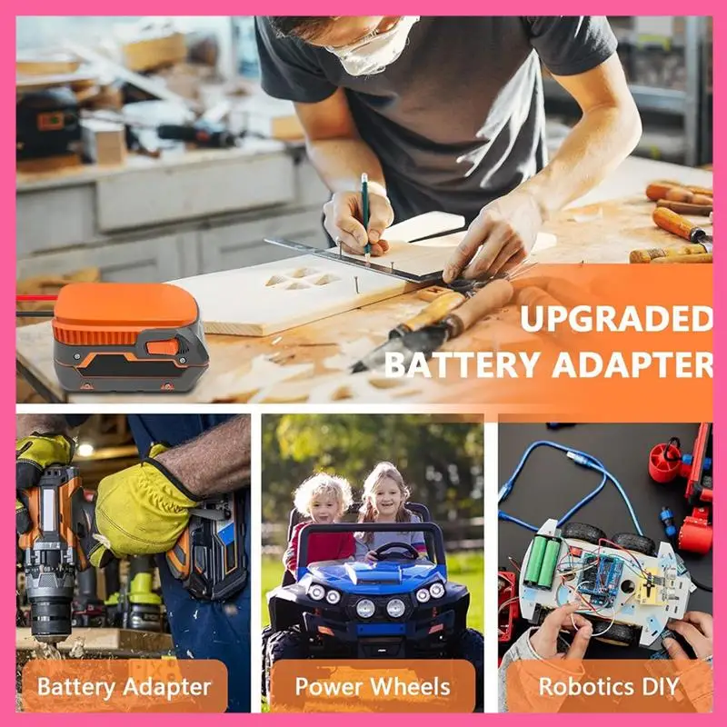 2 шт. адаптер Power Wheels для Ridgid AEG 18 В Hyper аккумуляторная док-станция разъем питания для DIY Rc игрушечный автомобиль грузовик простая установка
2 шт. адаптер Power Wheels для Ridgid AEG 18 В Hyper аккумуляторная док-станция разъем питания для DIY Rc игрушечный автомобиль грузовик простая установка