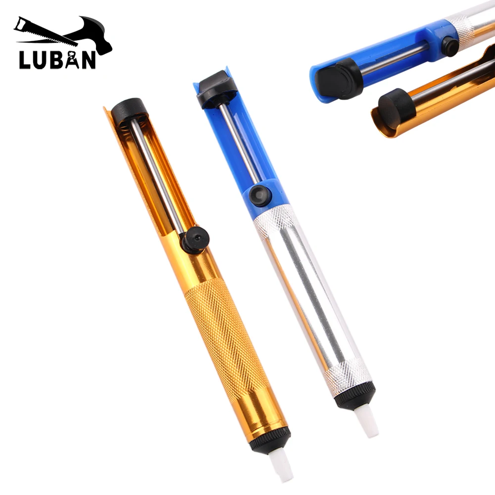 Metal Solder Sucker Desoldering Pump Removal Vacuum Soldering Iron Desolder Suction Tin Hand Tools Welding Tools
Metal Solder Sucker Desoldering Pump Removal Vacuum Soldering Iron Desolder Suction Tin Hand Tools Welding Tools