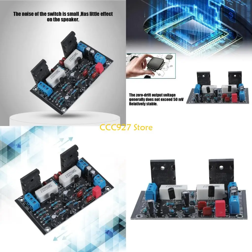 B03F универсальная плата моно усилителя мощности 100 Вт 2SC5200 + 2SA1943, плата модуля аудиоусилителя, плата защиты цепи
B03F универсальная плата моно усилителя мощности 100 Вт 2SC5200 + 2SA1943, плата модуля аудиоусилителя, плата защиты цепи