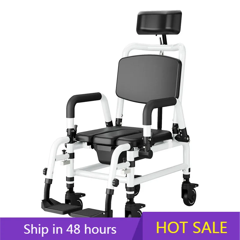 YTYIN Elderly Indoor Mobile Toilet Chair Bath Chair For Patient With Rehabilitation Supplies
YTYIN Elderly Indoor Mobile Toilet Chair Bath Chair For Patient With Rehabilitation Supplies