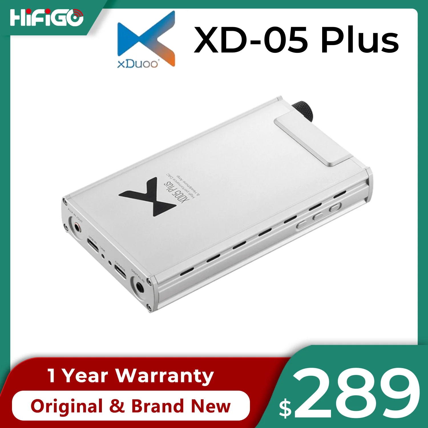 XDUOO XD-05 Plus XD05 Portable DAC & AMP XMOS XU208 & AK4493EO Chips Headphone Amplifier 1000mW Output Power 32bit/384kHZ DSD256
XDUOO XD-05 Plus XD05 Portable DAC & AMP XMOS XU208 & AK4493EO Chips Headphone Amplifier 1000mW Output Power 32bit/384kHZ DSD256
