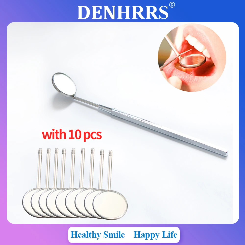 10pcs Dental Mouth Mirror Reflector With 1Pc Handle Dentist Equipment Stainless Steel Dental Mouth Mirror Oral Care Tool Set Kit
10pcs Dental Mouth Mirror Reflector With 1Pc Handle Dentist Equipment Stainless Steel Dental Mouth Mirror Oral Care Tool Set Kit