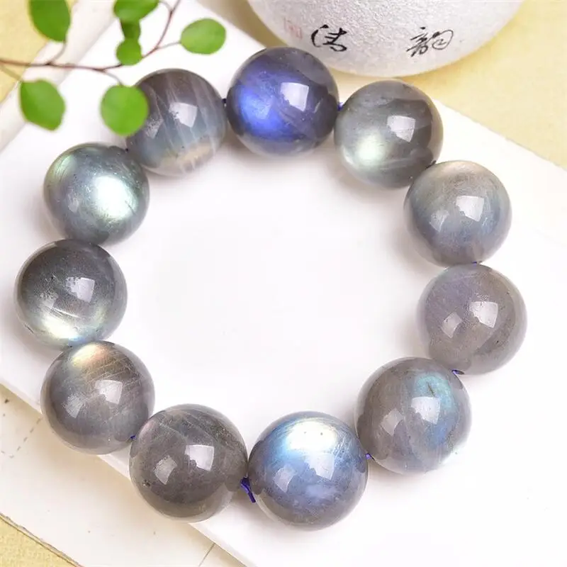 24MM Natural Labradorite Moon Stone Bead Bracelet Handmade Jewelry Stretch Bangle Children Birthday Gift 3pcs
24MM Natural Labradorite Moon Stone Bead Bracelet Handmade Jewelry Stretch Bangle Children Birthday Gift 3pcs