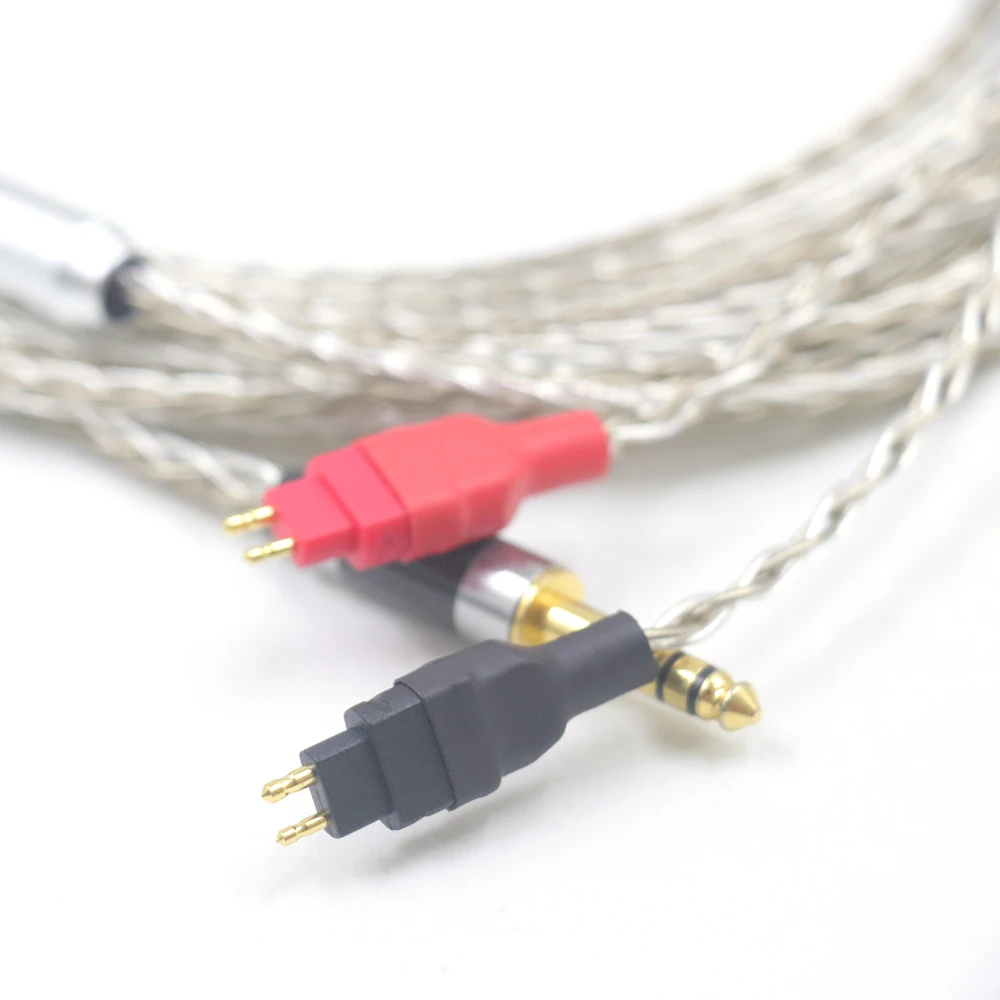 8 Cores Graphene+ 99% Silver Plated 2.5/3.5/4.4/6.5mm Male Plug Earphone Cable For Sennheiser HD580 HD600 HD650 HD25 hd545
8 Cores Graphene+ 99% Silver Plated 2.5/3.5/4.4/6.5mm Male Plug Earphone Cable For Sennheiser HD580 HD600 HD650 HD25 hd545
