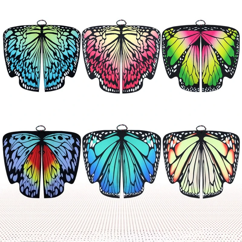 Women Colorful Festival Butterfl Wings Shawl Cape Butterfly Cape Costume Adult Halloween Cosplay Costumes Butterfly Wing Costume
Women Colorful Festival Butterfl Wings Shawl Cape Butterfly Cape Costume Adult Halloween Cosplay Costumes Butterfly Wing Costume