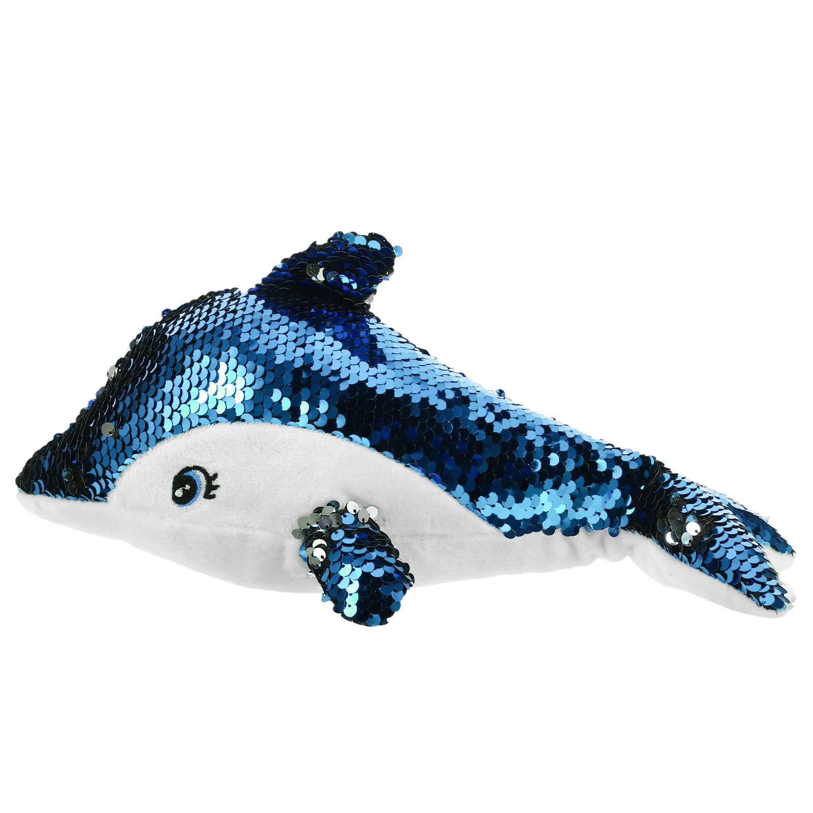 Lovely Dolphin Stuffed Animal Made of PP Cotton Sequin Texture Small Portable Decorative Animal for Desk Bedroom Living Room
Lovely Dolphin Stuffed Animal Made of PP Cotton Sequin Texture Small Portable Decorative Animal for Desk Bedroom Living Room