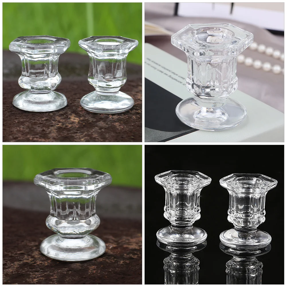 6Pcs Glass Holders Elegant Modern Design for Home Decor Table Centerpiece Wedding Party Romantic Lighting Decorative
6Pcs Glass Holders Elegant Modern Design for Home Decor Table Centerpiece Wedding Party Romantic Lighting Decorative