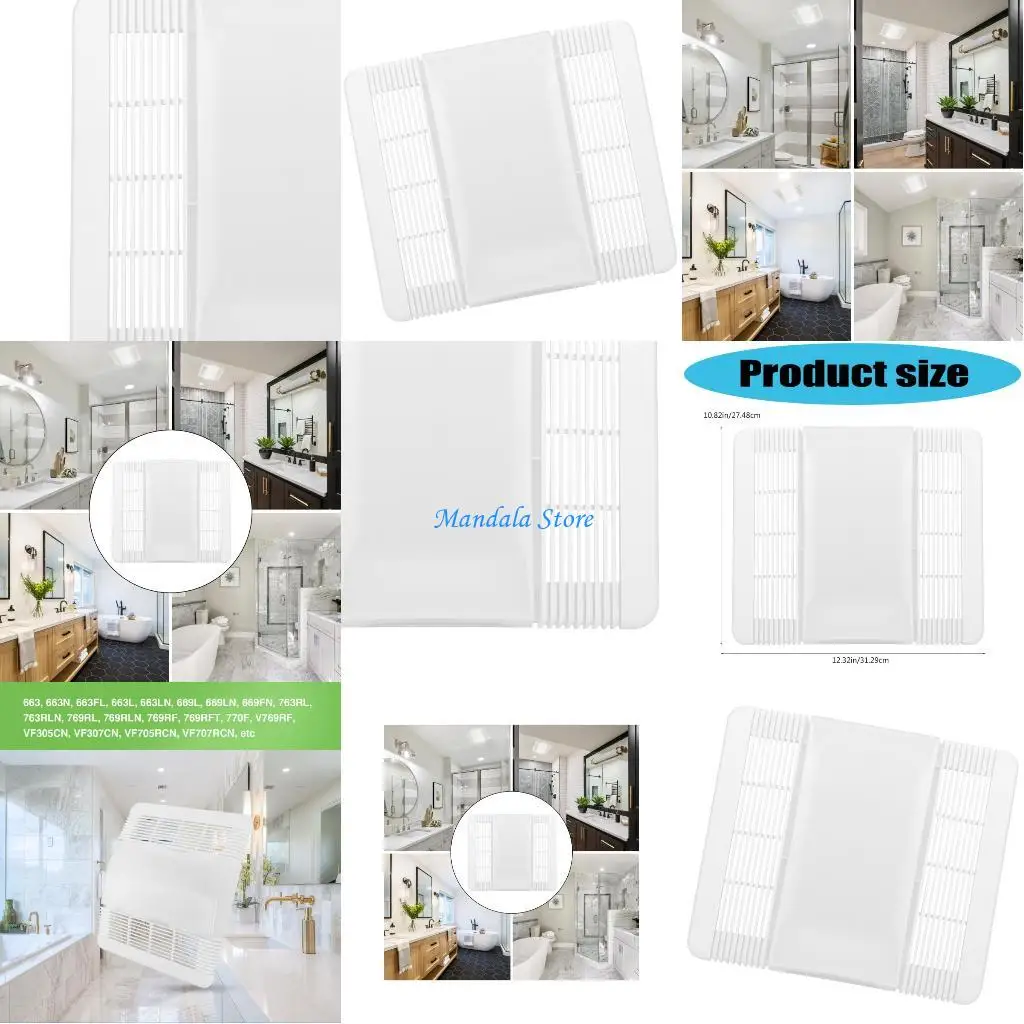 U2JC High Efficiency Plastic Exhaust Vent Cover 85315000 Ventilation Fan Grille Lens Bathroom Fan Light Cover Easy to Install
U2JC High Efficiency Plastic Exhaust Vent Cover 85315000 Ventilation Fan Grille Lens Bathroom Fan Light Cover Easy to Install