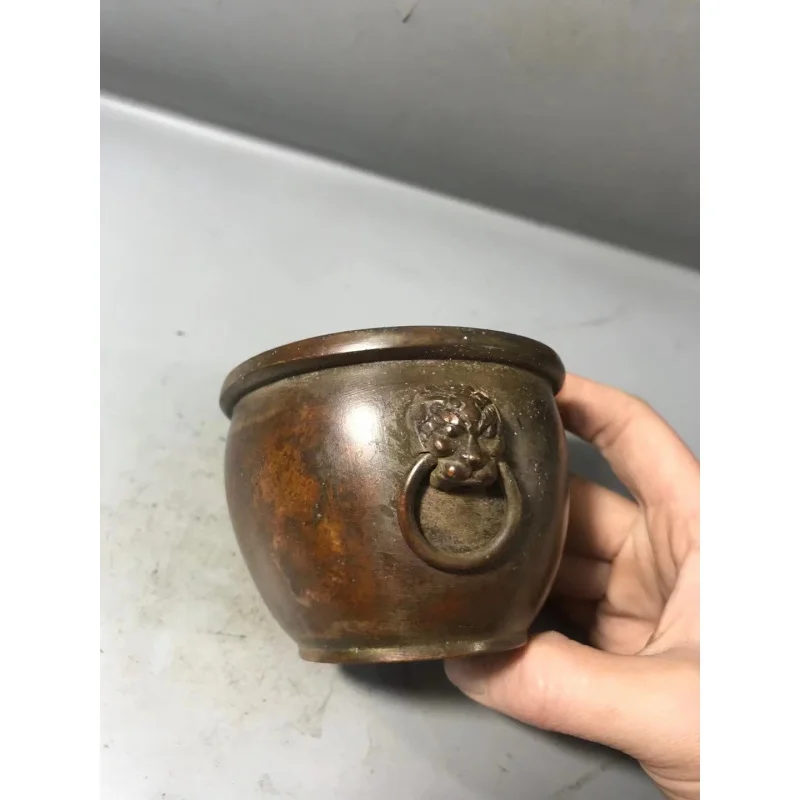 Ashtray Small Ornament Antique Style Lion Head Alloy Jar Double Lion Head Jar Craft Home Decor
Ashtray Small Ornament Antique Style Lion Head Alloy Jar Double Lion Head Jar Craft Home Decor