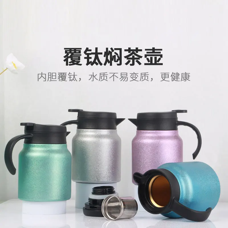1L Large-capacity Stainless Steel Teapot wWith Titanium-plated Inner Liner And Filter,Double-layer Vacuum Drinkware,Thermal Pot
1L Large-capacity Stainless Steel Teapot wWith Titanium-plated Inner Liner And Filter,Double-layer Vacuum Drinkware,Thermal Pot