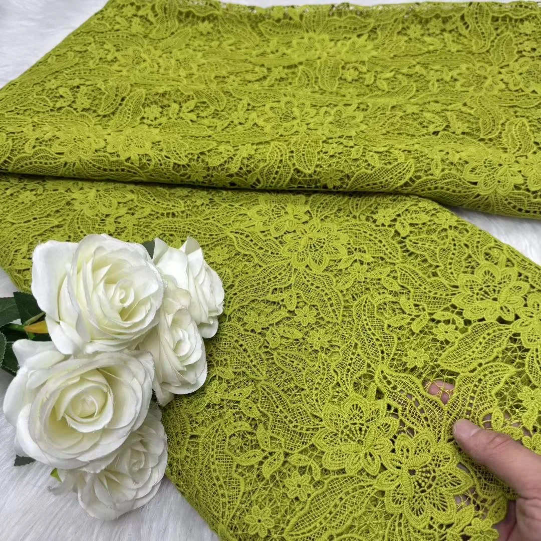 African Milk Silk Fabric With Water Soluble Lace 2025 High Quality Milk Silk Nigerian Mesh Lace Fabric For Wedding Dress
African Milk Silk Fabric With Water Soluble Lace 2025 High Quality Milk Silk Nigerian Mesh Lace Fabric For Wedding Dress