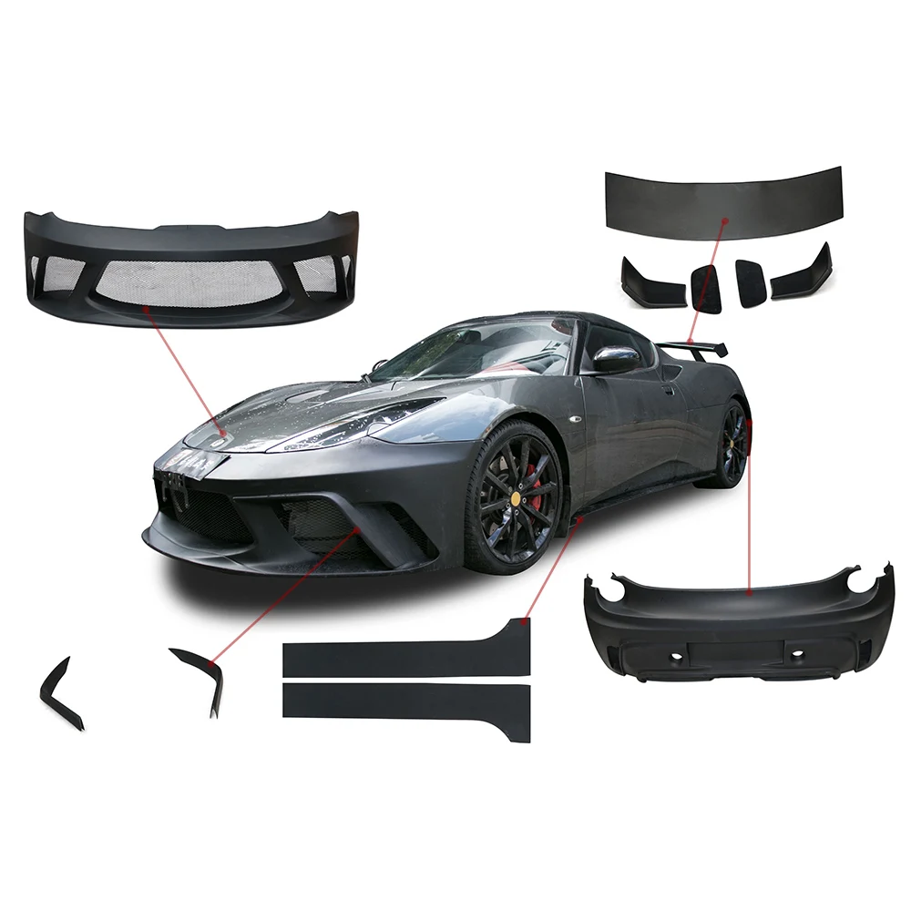 For Lotus Cars GTE Style Body Kit Fiberglass Front Bumper Rear Diffuser Spoiler Side Skirt Tail Wing Car Repair Bodykit
For Lotus Cars GTE Style Body Kit Fiberglass Front Bumper Rear Diffuser Spoiler Side Skirt Tail Wing Car Repair Bodykit