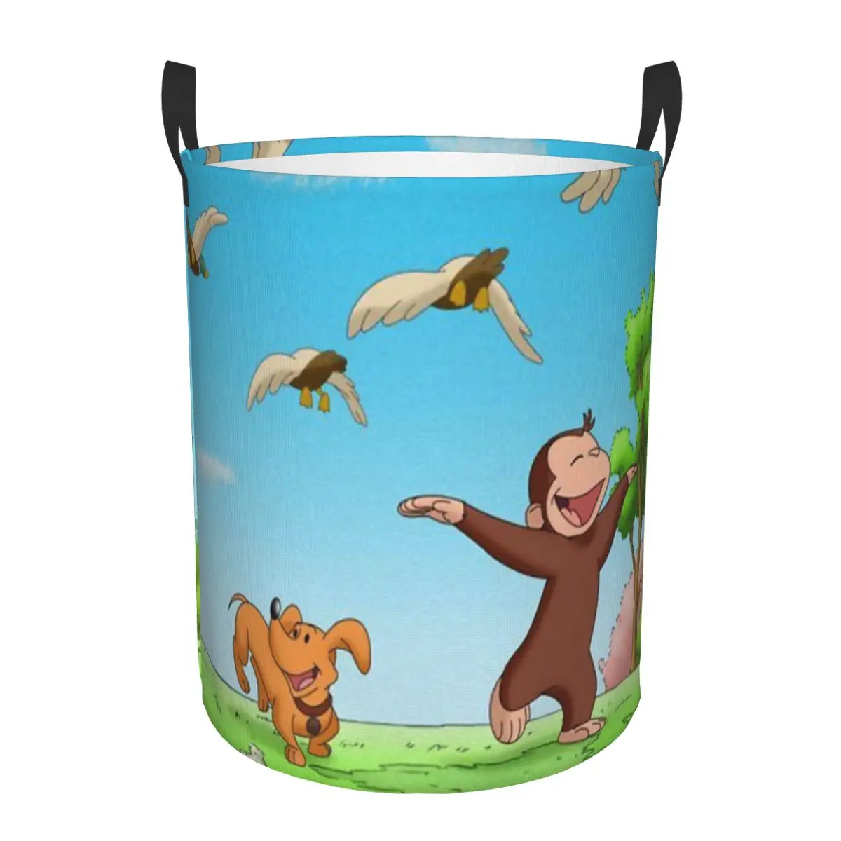 Curious George Foldable Laundry Baskets Dirty Clothes Toys Sundries Storage Basket Large Waterproof Bag For Home Kids
Curious George Foldable Laundry Baskets Dirty Clothes Toys Sundries Storage Basket Large Waterproof Bag For Home Kids