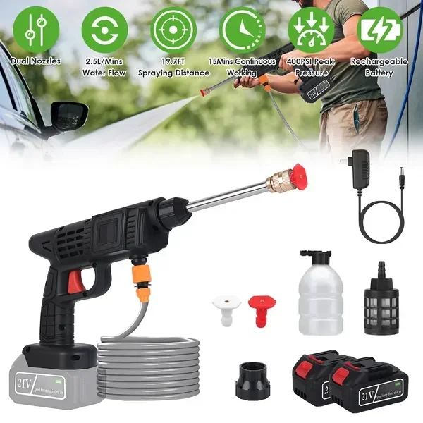 CordlPressure Washer Portable Electric Power Washer High Pressure Water Sprayer 400PSI Car Washer
CordlPressure Washer Portable Electric Power Washer High Pressure Water Sprayer 400PSI Car Washer