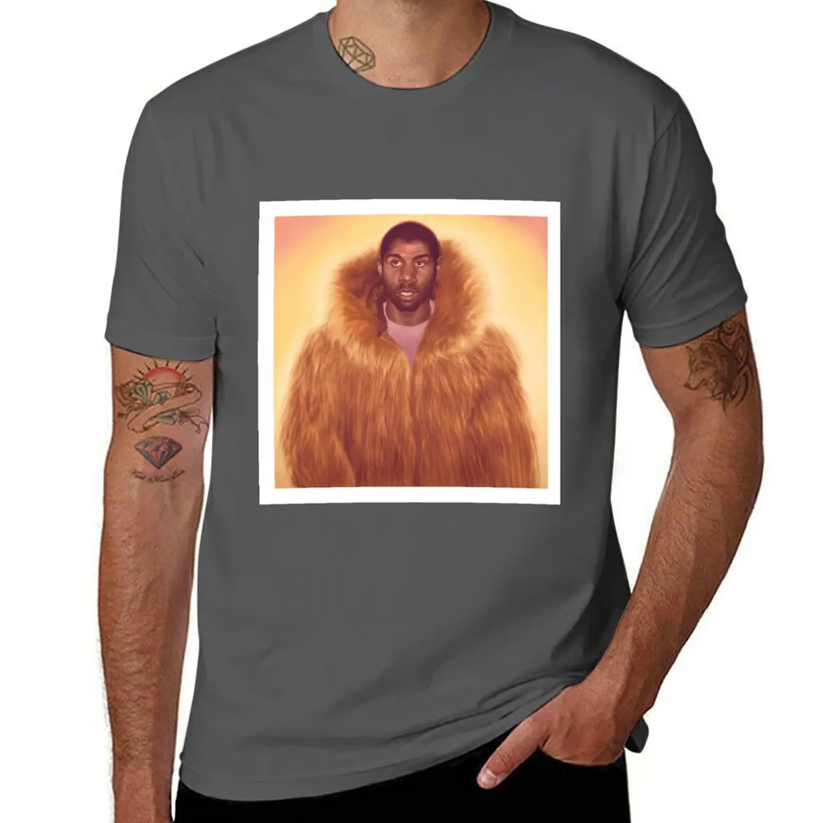 Magic Johnson T-Shirt Big and Tall Crew Neck Tee
Magic Johnson T-Shirt Big and Tall Crew Neck Tee