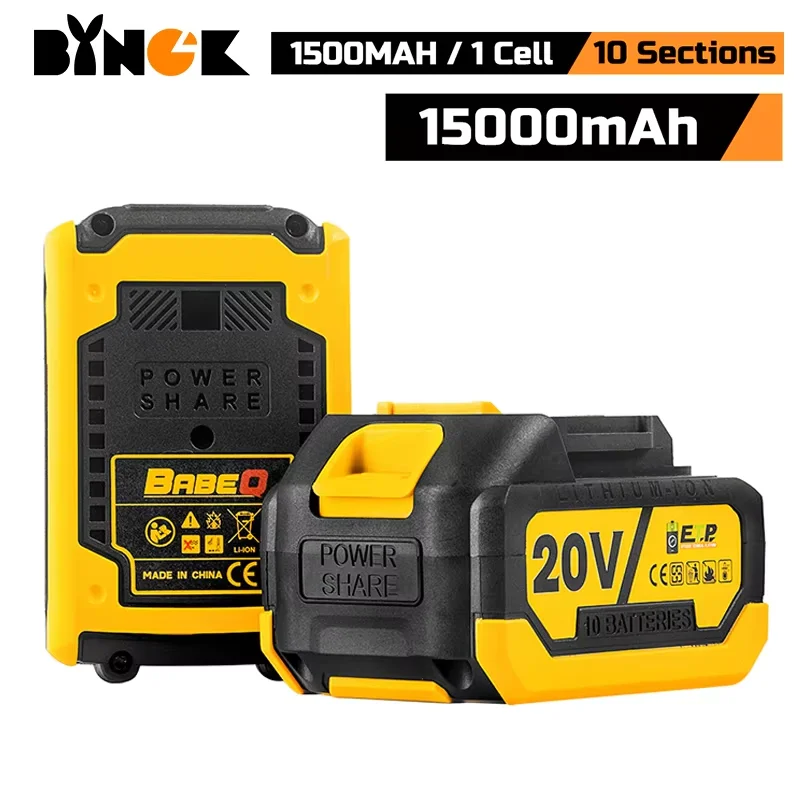 20V Rechargeable Replacement Lithium Ion Large Battery Upgraded High Capacity For Makita 18V Cordless Power Tool Battery
20V Rechargeable Replacement Lithium Ion Large Battery Upgraded High Capacity For Makita 18V Cordless Power Tool Battery