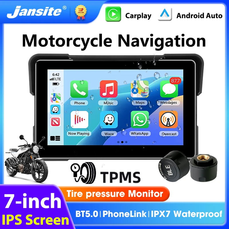 7 inch Motorcycle IPS Touch Screen GPS Navigation Support TPMS Wireless CarPlay Android Auto Bluetooth 5.0 IPX7 Waterproof
7 inch Motorcycle IPS Touch Screen GPS Navigation Support TPMS Wireless CarPlay Android Auto Bluetooth 5.0 IPX7 Waterproof