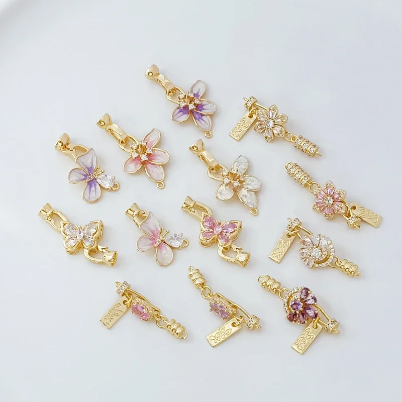 14K Copper-plated Real Gold Butterfly Tag Buckle, Versatile Buckle Head, Diy Handcrafted Beaded Bracelet End Buckle Accessory
14K Copper-plated Real Gold Butterfly Tag Buckle, Versatile Buckle Head, Diy Handcrafted Beaded Bracelet End Buckle Accessory