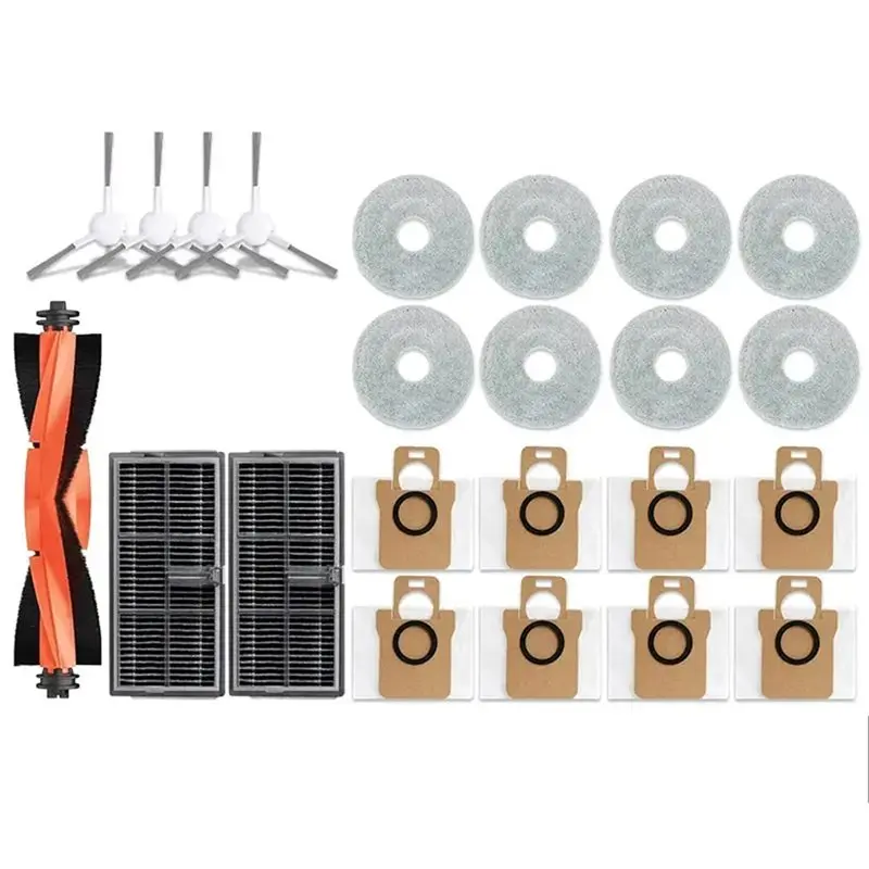 ABBK-23Pcs For Mijia M30S D103CN Robot Vacuum Spare Parts Consumables Main Side Brush Filter Mop Cloth Accessories
ABBK-23Pcs For Mijia M30S D103CN Robot Vacuum Spare Parts Consumables Main Side Brush Filter Mop Cloth Accessories