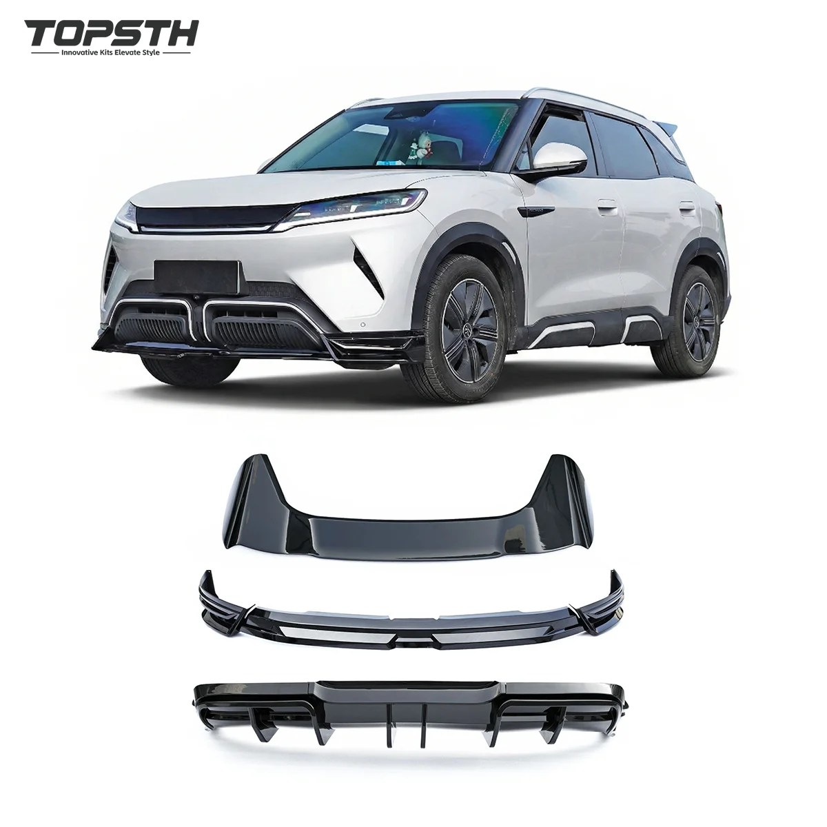 Для BYD Atto 2, Yuan Pro, S1 Pro, Yuan UP 2024-2025: Комплект обвеса, задний бампер, диффузор, сплиттер, спойлер на крышу, передний сплиттер, аксессуары
Для BYD Atto 2, Yuan Pro, S1 Pro, Yuan UP 2024-2025: Комплект обвеса, задний бампер, диффузор, сплиттер, спойлер на крышу, передний сплиттер, аксессуары