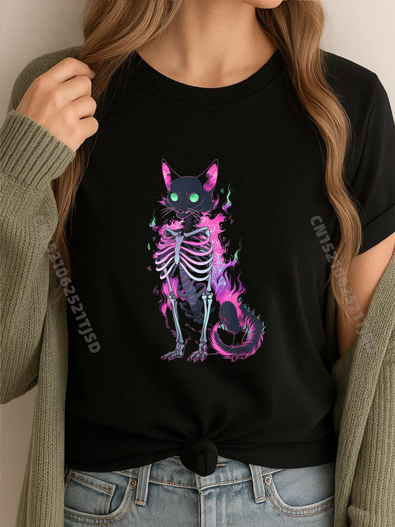 Жуткие милые готические жуткие женские футболки с рисунком на Хэллоуин, одежда для улицы
Жуткие милые готические жуткие женские футболки с рисунком на Хэллоуин, одежда для улицы