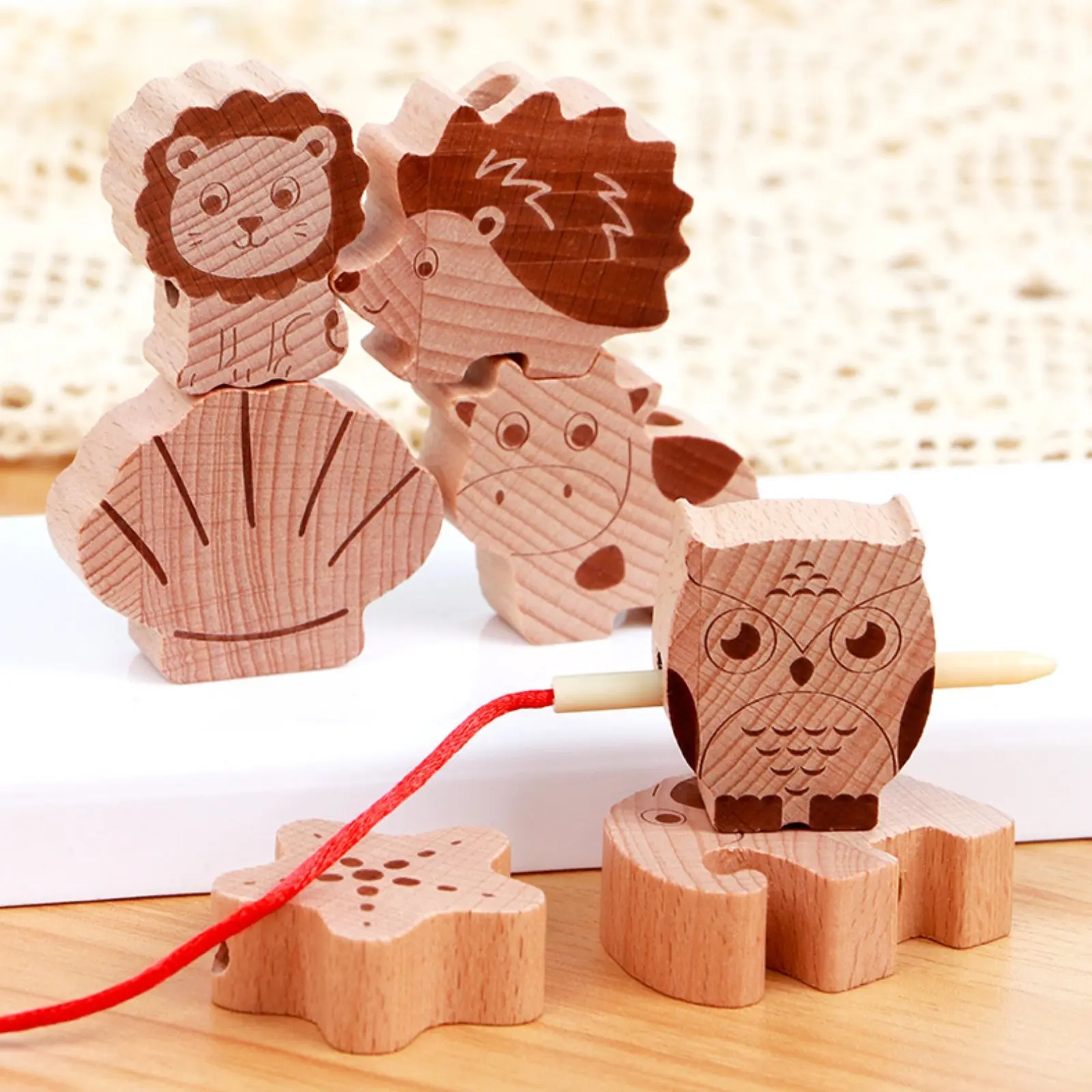 Creature Stacking Toy Brain Training Creature Threading Toy Wooden Balance Blocks Polished Edges Balance Game Blocks
Creature Stacking Toy Brain Training Creature Threading Toy Wooden Balance Blocks Polished Edges Balance Game Blocks