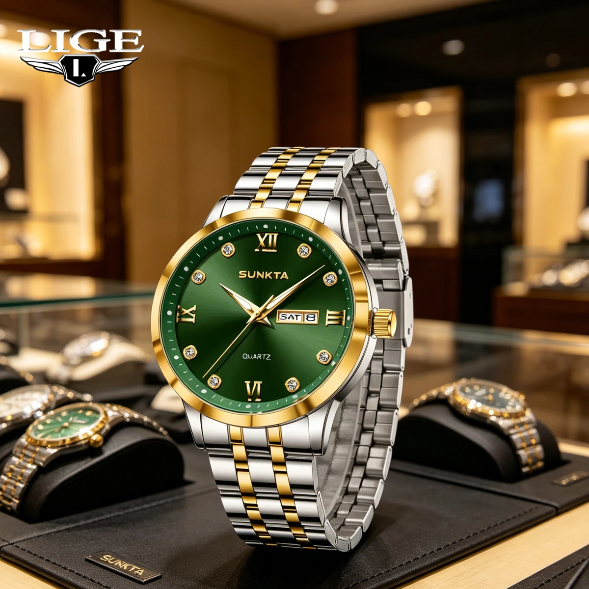 LIGE Luxury Men Watches Business Top Brand Man Wristwatch Waterproof Luminous Date Week Quartz Men's Watch High Quality+Box
LIGE Luxury Men Watches Business Top Brand Man Wristwatch Waterproof Luminous Date Week Quartz Men's Watch High Quality+Box
