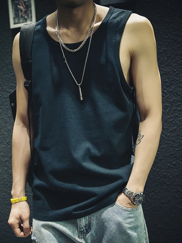 Pure Cotton Svel T-irt Vest Men's Loose oulder Trendy Brand Outdoor ort Sve Men's Sports Fitn Top Summer
Pure Cotton Svel T-irt Vest Men's Loose oulder Trendy Brand Outdoor ort Sve Men's Sports Fitn Top Summer