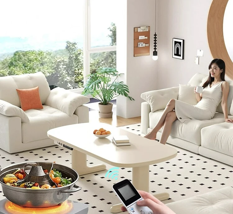 Movable lifting coffee table dining table dual-purpose two-in-one cream wind small apartment
Movable lifting coffee table dining table dual-purpose two-in-one cream wind small apartment
