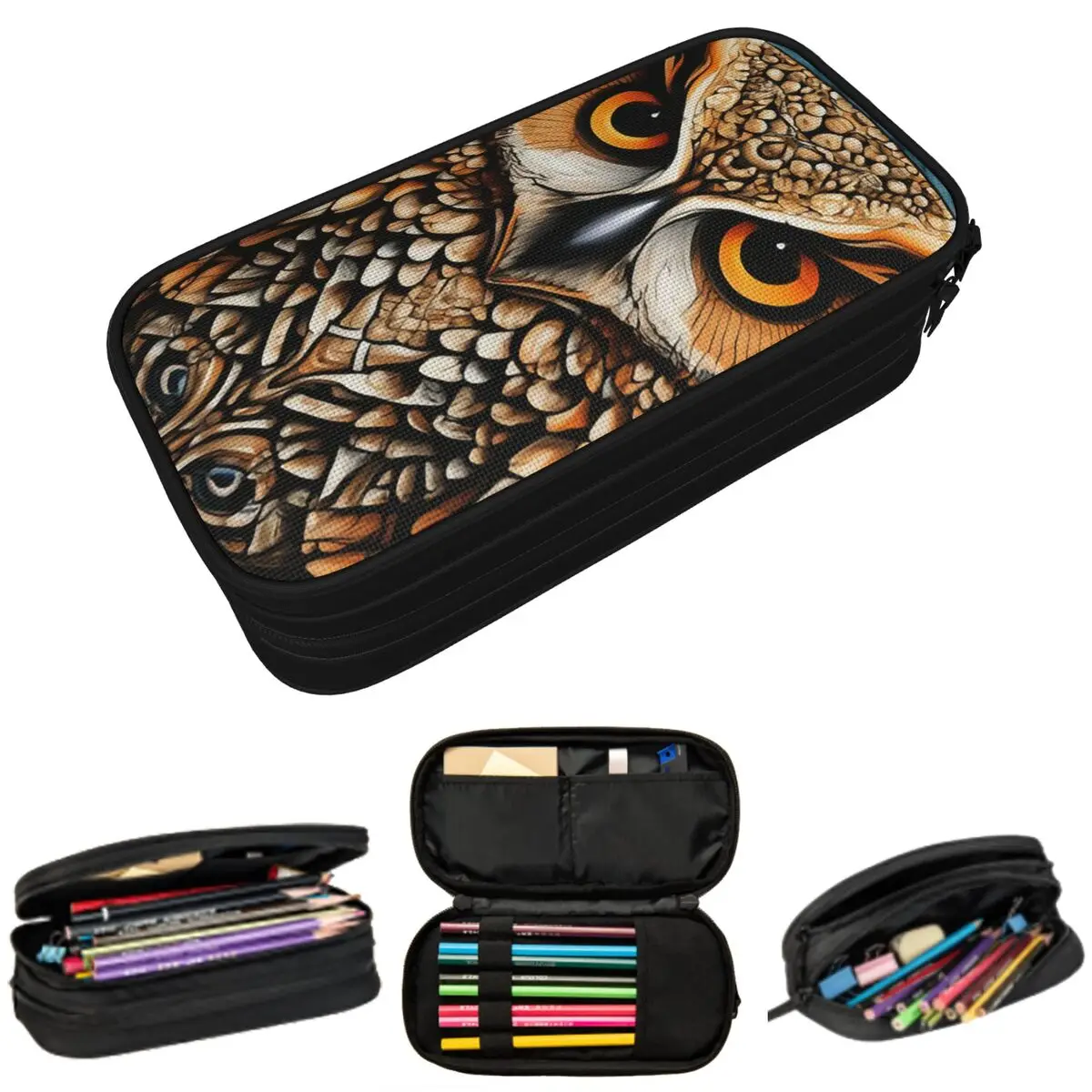 Owl Beliefs Print Pencil Case for Studen School Pen Box Pencil Bag Stationery Supplies Pen Holder Bag
Owl Beliefs Print Pencil Case for Studen School Pen Box Pencil Bag Stationery Supplies Pen Holder Bag