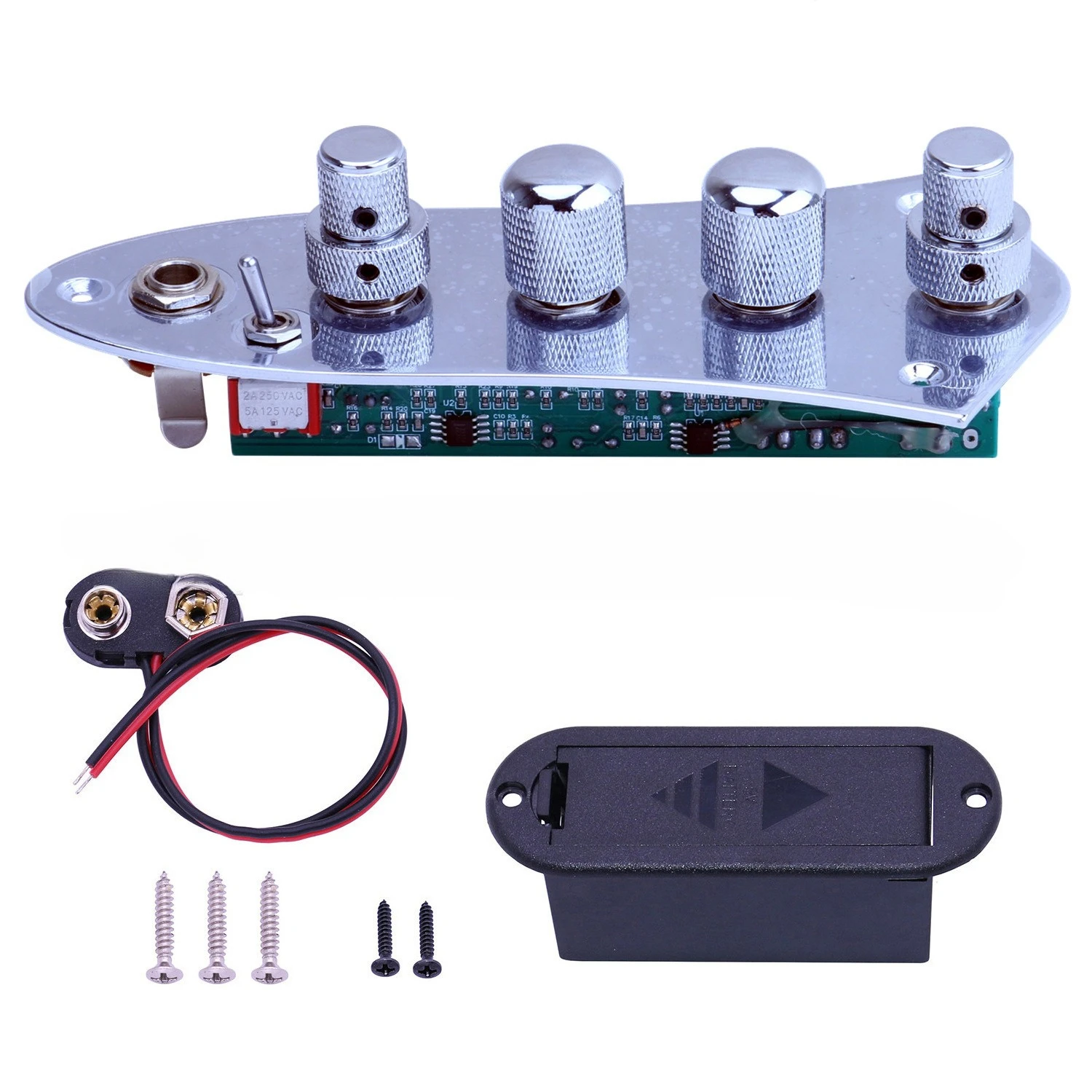 Electric Guitar Accessories JB Bass Iron Plate Control Circuit Electric Bass Volume Tone Adjustment Control Circuit
Electric Guitar Accessories JB Bass Iron Plate Control Circuit Electric Bass Volume Tone Adjustment Control Circuit